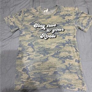 Urban Camo Short Sleeve Tee - Blue and Gray
